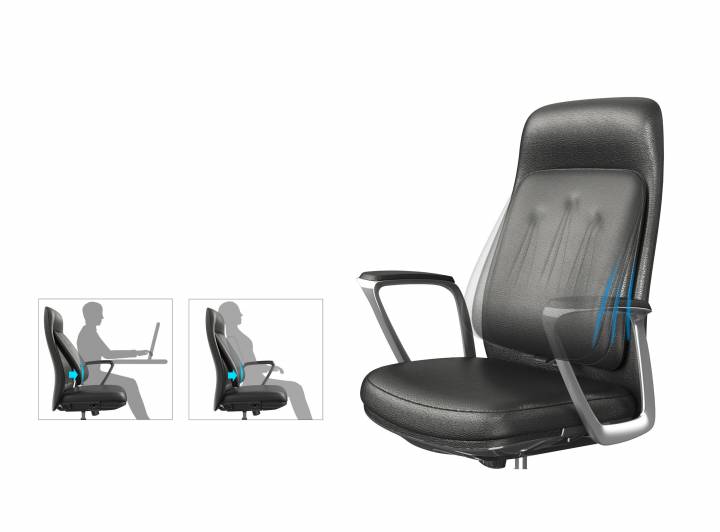 頂腰辦公，正確坐姿